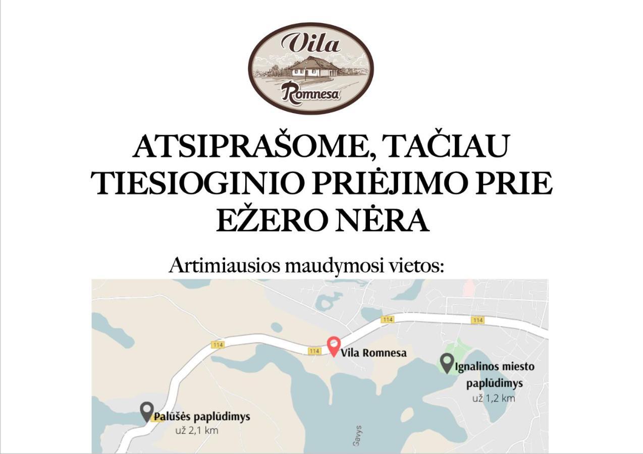 Vila Romnesa Ignalina Kültér fotó